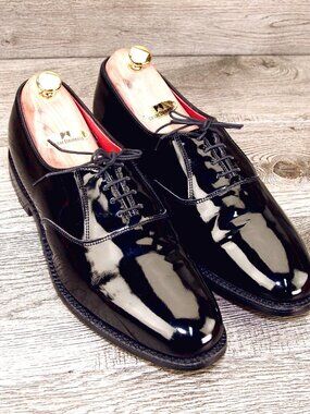 $395 Allen Edmonds HILLCREST Tuxedo 10.5 D Patent * add $15 new Cedar Trees